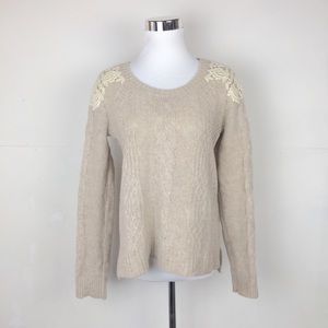 Anthropologie Knitted & Knotted Boxy Sweater